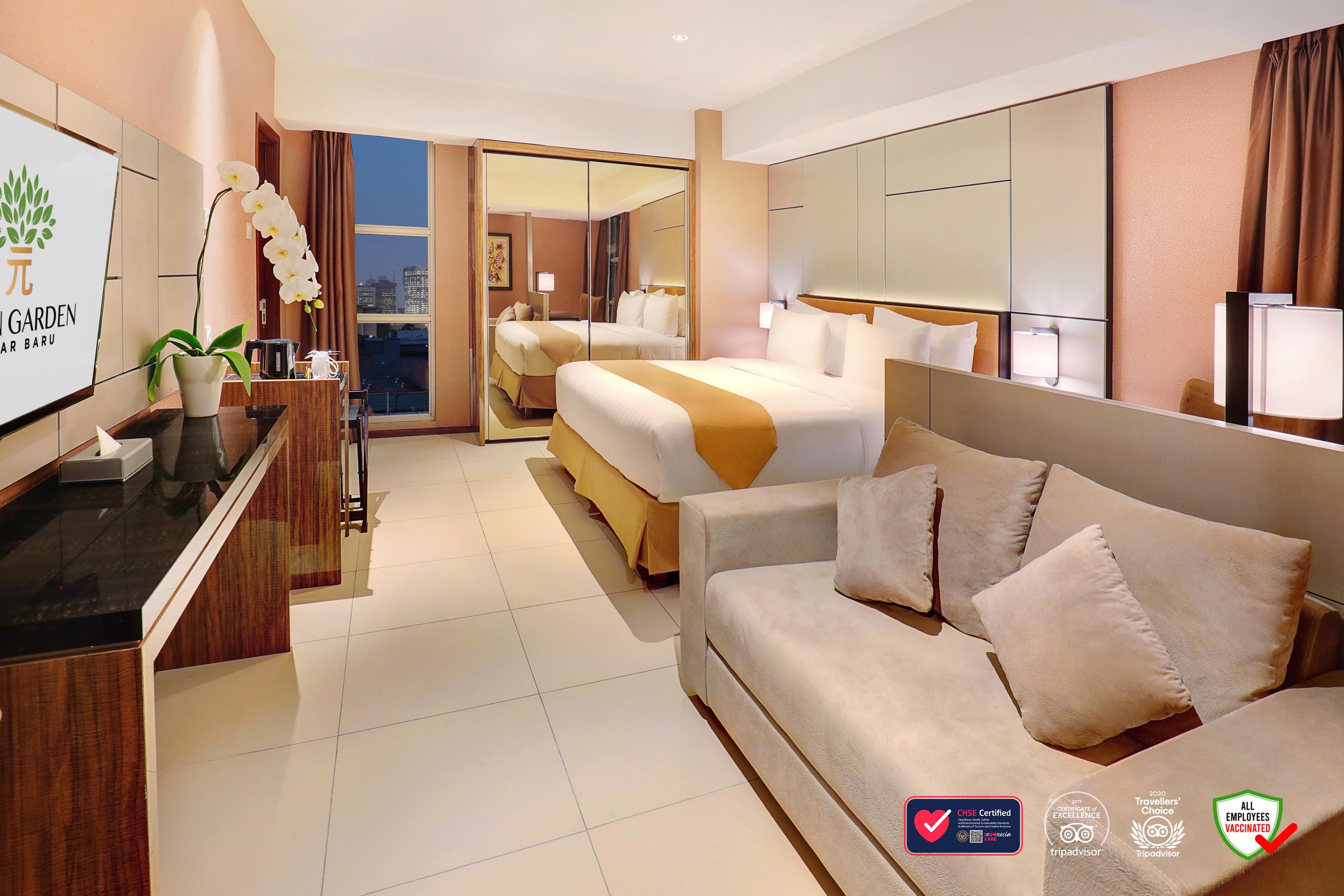 Yuan Garden Pasar Baru Hotel จาการ์ตา ภายนอก รูปภาพ